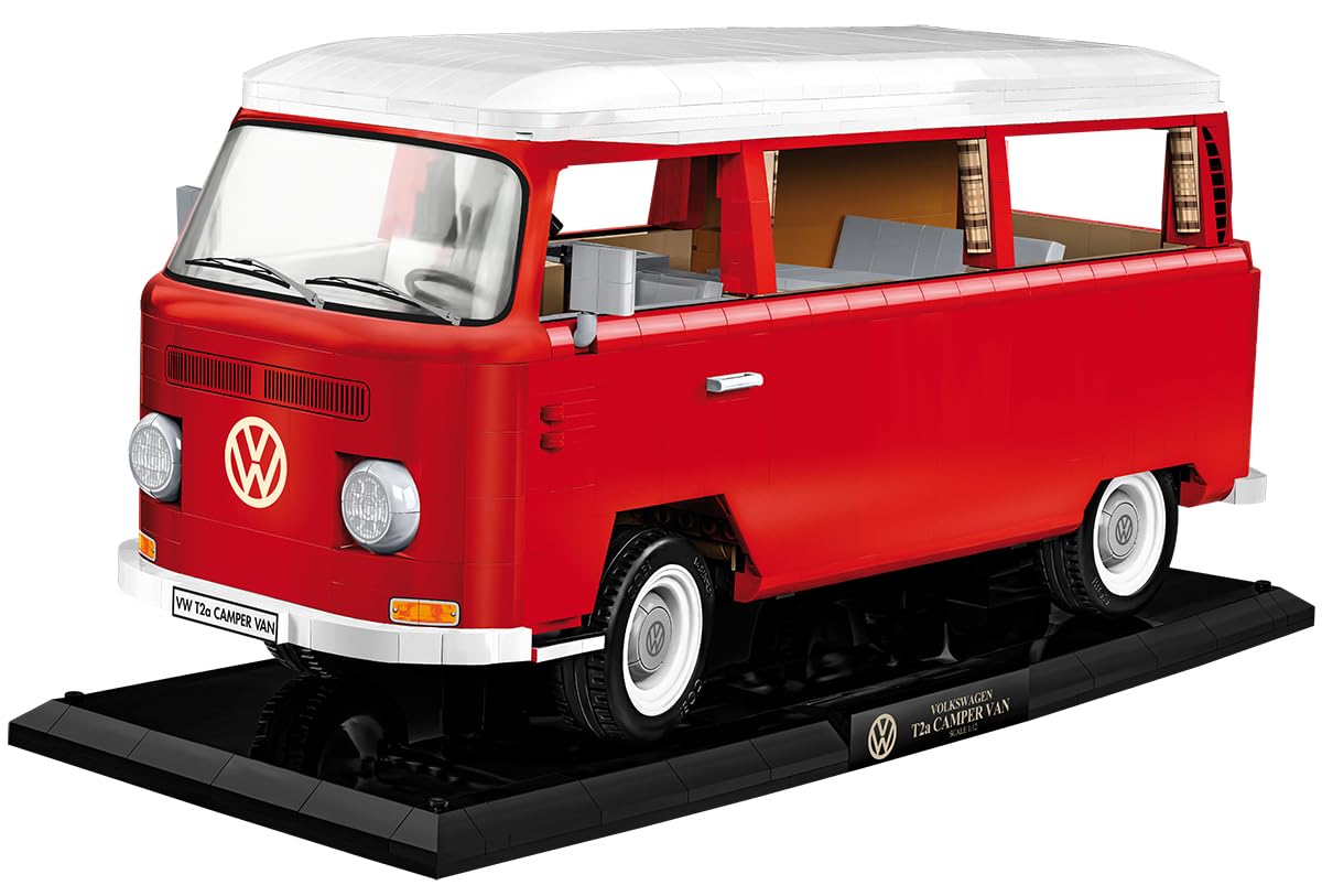 Volkswagen ミニカー　2台セット+カード Amazon.com: COBI Cars 1:12 Scale Volkswagen T2A Camper Van