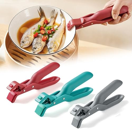 Silicone Non-Slip Heat Insulation Anti-Scald Clip,Multi-Function Anti-Scald Bowl Clips Hot Bowl Dish Plate Gripper Clip,Anti-Scald Bowl Holder Clip