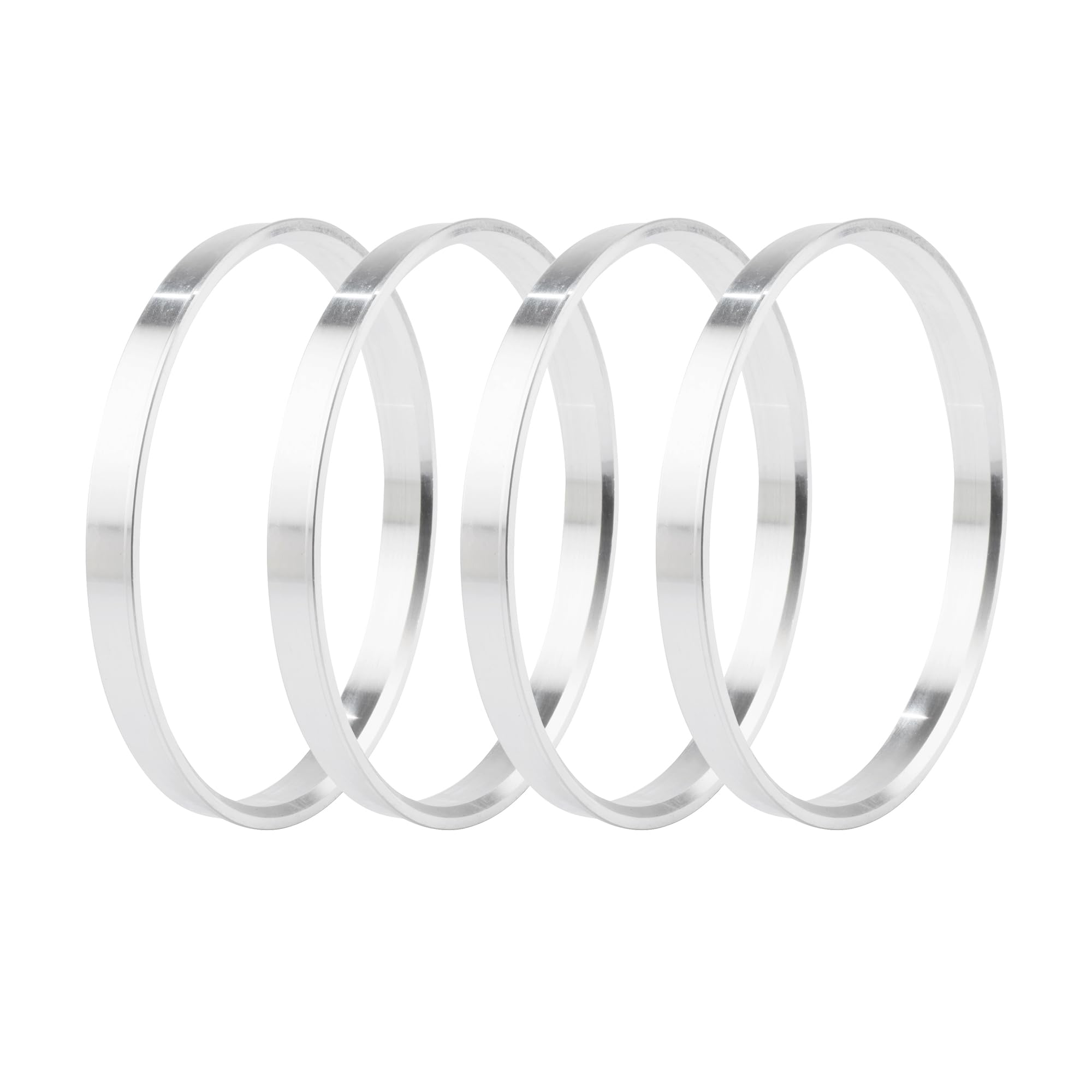 Zentrierringe 2/4 Stücke AD 106mm/4,17" ID 100mm/3,94" Radnabenzentrierringe Mittelbohrung for Center Spacer Hub Centric Ringe Autorad Aluminium(4Pcs)