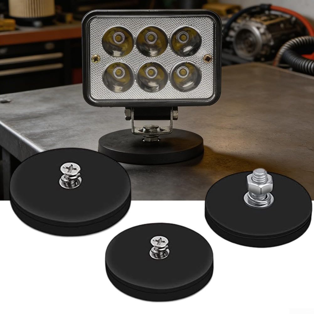 Base Magnetica Gommata per m6 2 per forza 10kg Base Magnetica