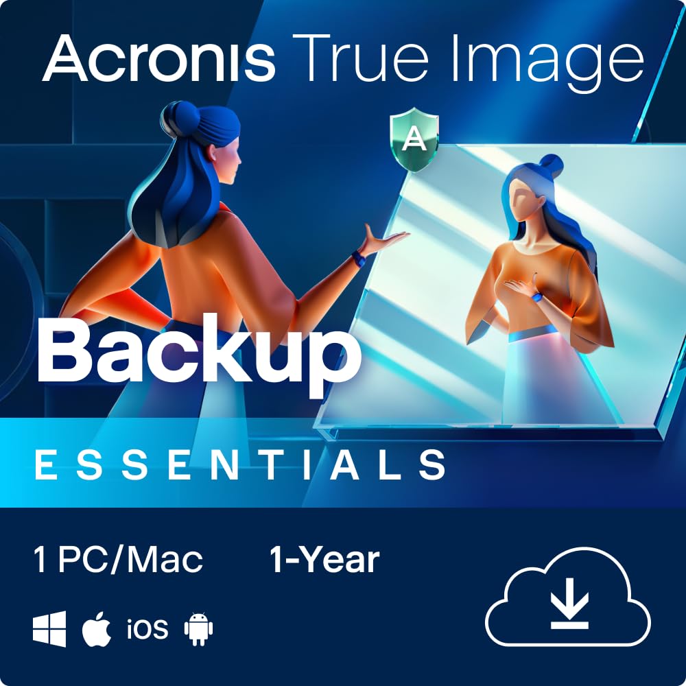 Acronis Cyber Protect Home Office 2023 , Essentials , 1 PC/Mac , 1 año , Windows/Mac/Android/iOS , Seguridad y copia de seguridad en Internet , Envio por correo electrónico