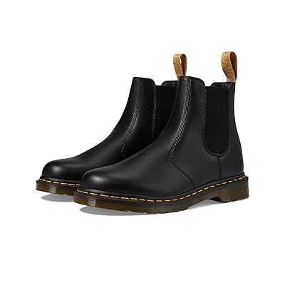 Dr. Martens 2976 Vegan Chelsea Boot Lace up Boots Black Felix Rub