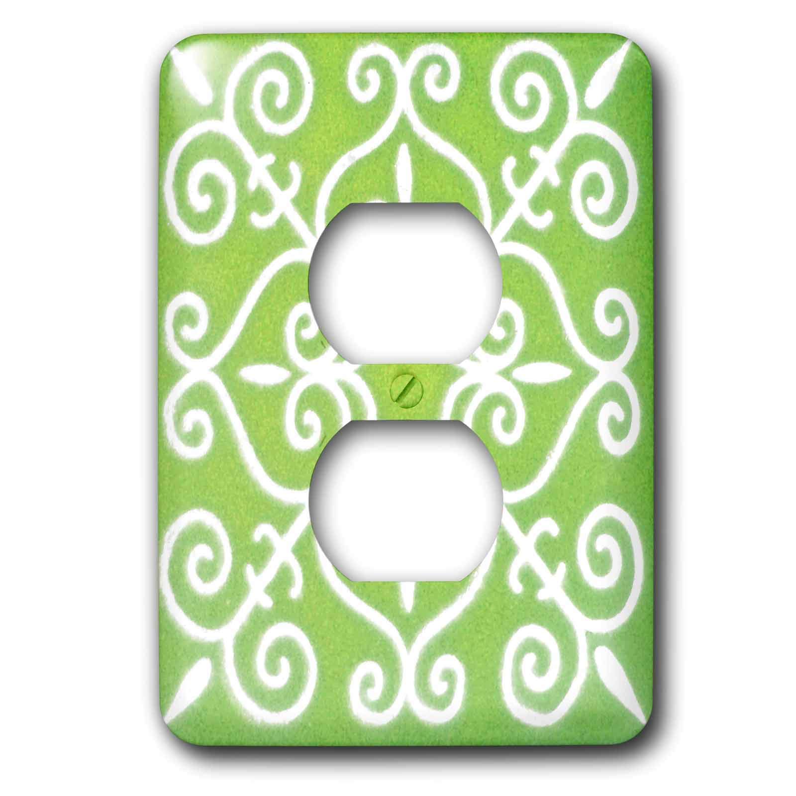 2 prises de prise de courant 3dRose LSP_6466_6 plaque de finition multicolore
