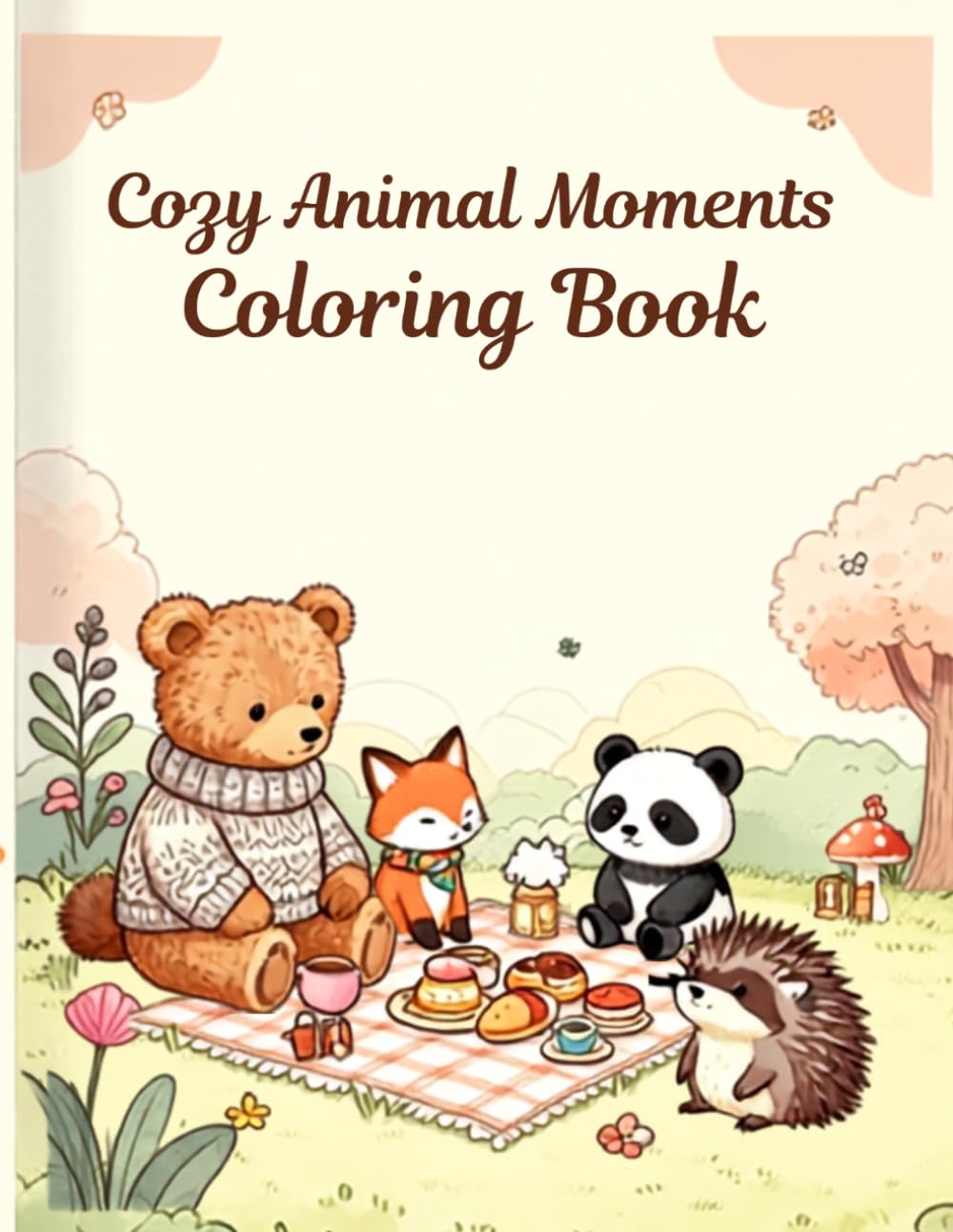 Cozy Animal Moments Coloring Book: Cute Animal Friends Enjoying Cozy Everyday Adventures with Relaxing, Easy-to-Color Designs for Adults, Teens ,and kida (Cozy Animal Coloring Series)