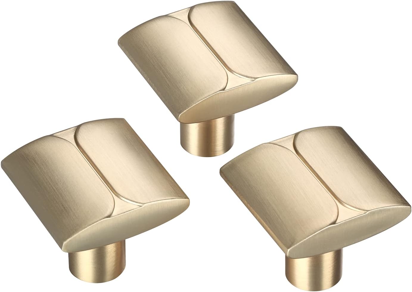 10 Pack Gold Cabinet Knobs Gold Knobs for Cabinets and Drawers - 2 Inch Length Single Hole T Bar Cabinet Knobs Gold, Brass Drawer Knobs and Gold Dresser Knobs