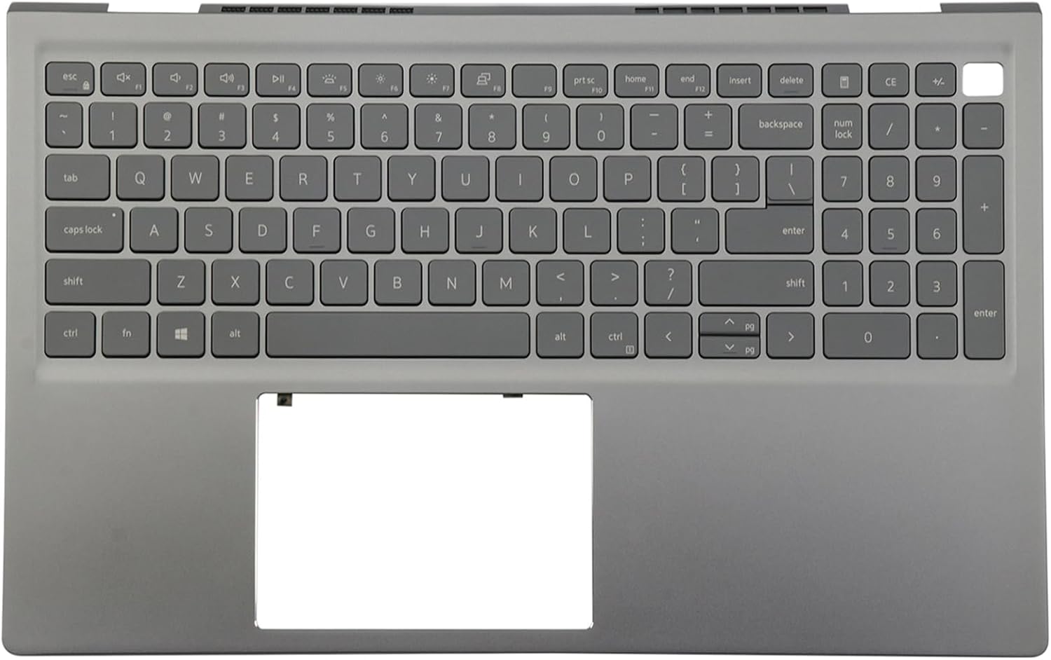 BestParts Palmrest Backlit Keyboard Assembly Compatible with Dell Inspiron 15 5510 5515 5518, Regulatory Model: P106F, P/N: 0MK2CK 06P0TG, US Layout