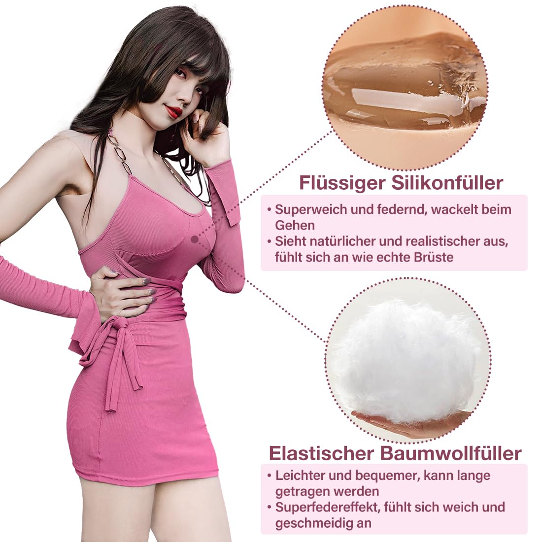 Seni in silicone per crossdresser, finto pettorale con coppa di fiore, forma del seno per crossdresser Drag Queen Cosplay