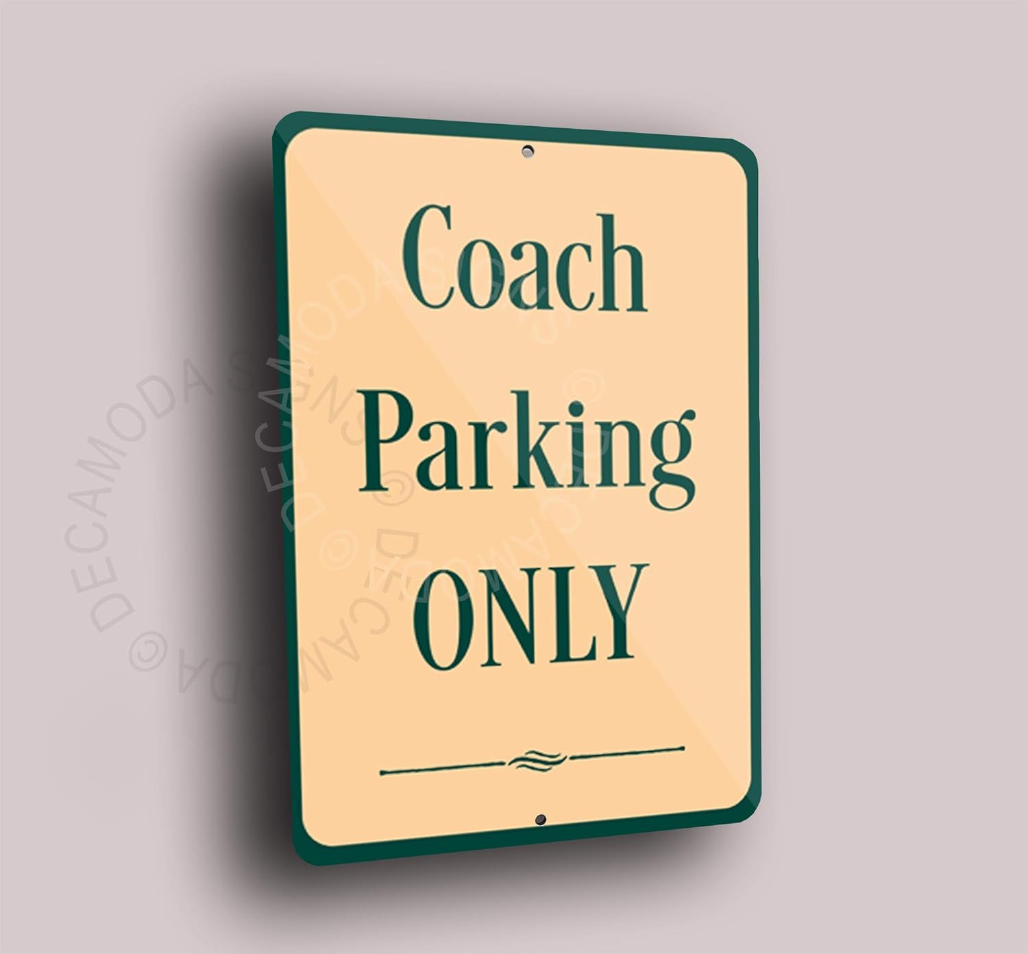 Coach Parking Only Sign, Parking Signs, Garage Signs, Outdoor Use, Composite Aluminum Sign