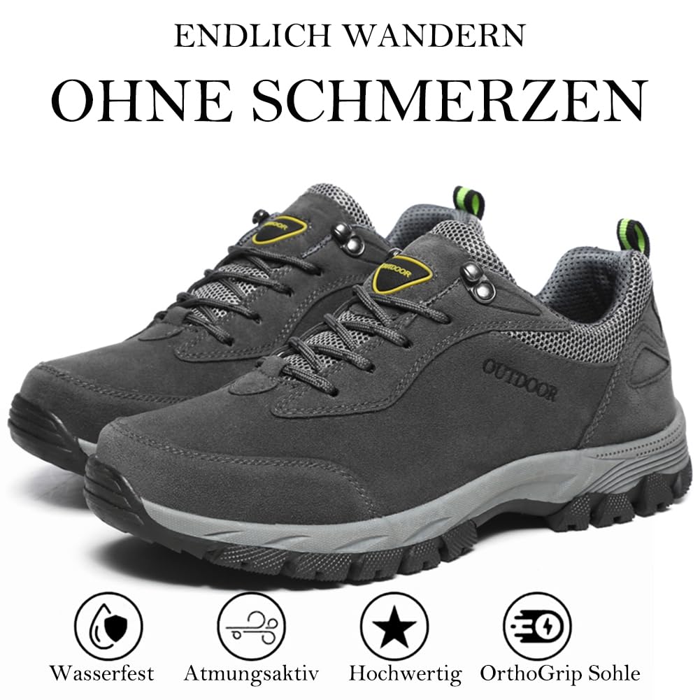 MEIION Naturtravel Hike Pro Chaussures de ski de fond orthopédiques antidérapantes pour l'extérieur et la randonnée