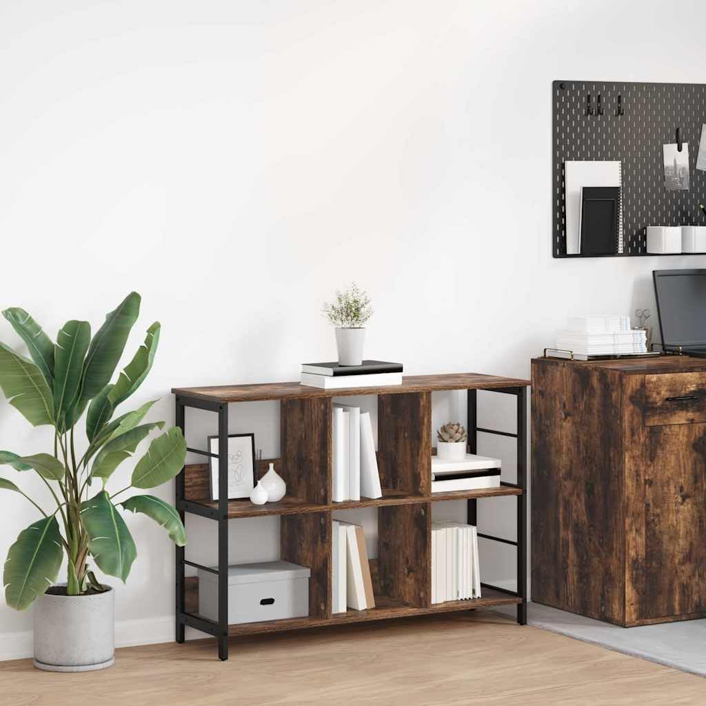 Generisch Bücherregal Geräucherte Eiche 102 x 32 x 72,5 cm Holzwerkstoff,Möbel,Regalsysteme,Bücherregale Bücherschränke-884014