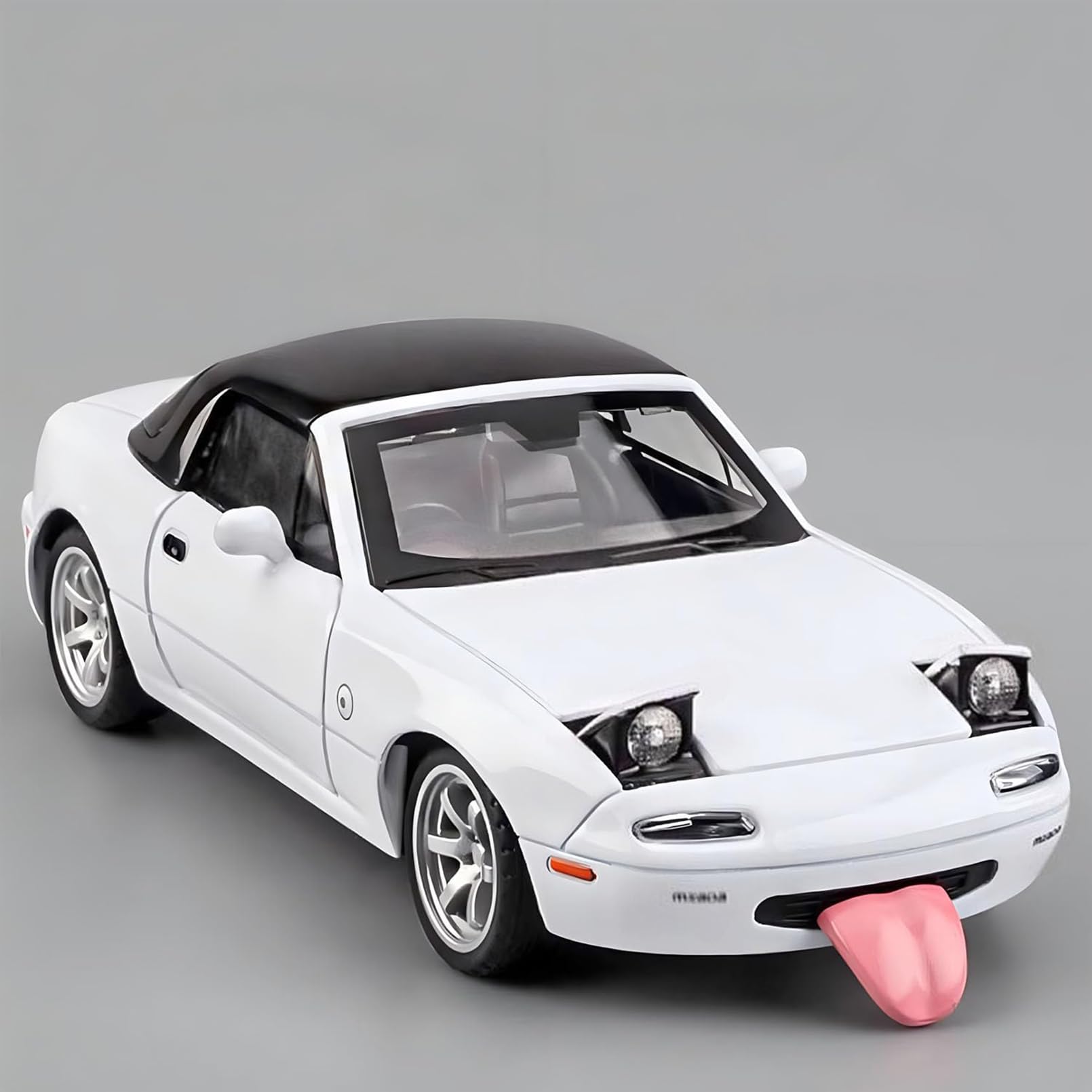 MODVKVK Mazda MX-5 Miata 1:32 Model Car, Toy Car With Light & Music, Removable Top, Pull-Back Function, Alloy Die-Cast