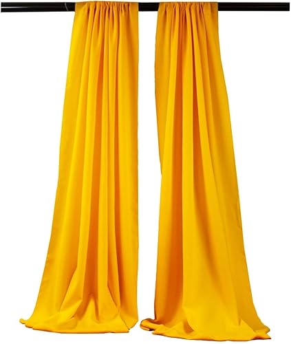 Miniatura 63 de New Creations Fabric & Foam Inc, Panel de cortina de popelina de poliéster (rubor, 1 panel sin costuras de 10 pies de ancho por 6 pies de alto)