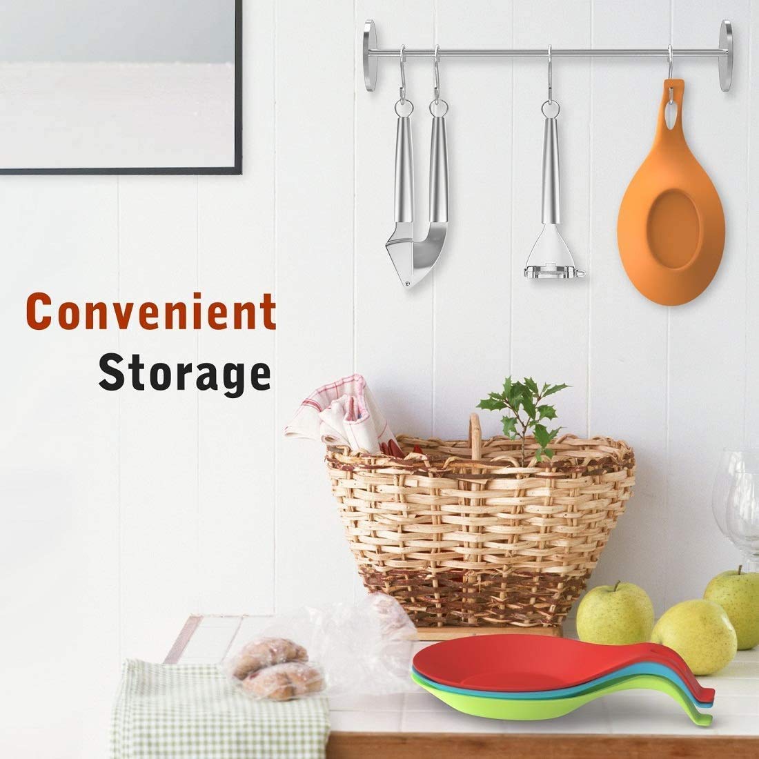 Silicone Spoon Holders - Keep Kitchen Organized -3