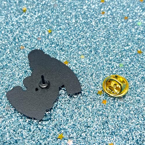 Image of Cute Penguin Soaring with Balloons Pin - Animal World Series | Premium Enamel Pin - Statement Lapel Pin - Plated Badge for Clothing, Bags, Hats, Jackets, and Lanyards