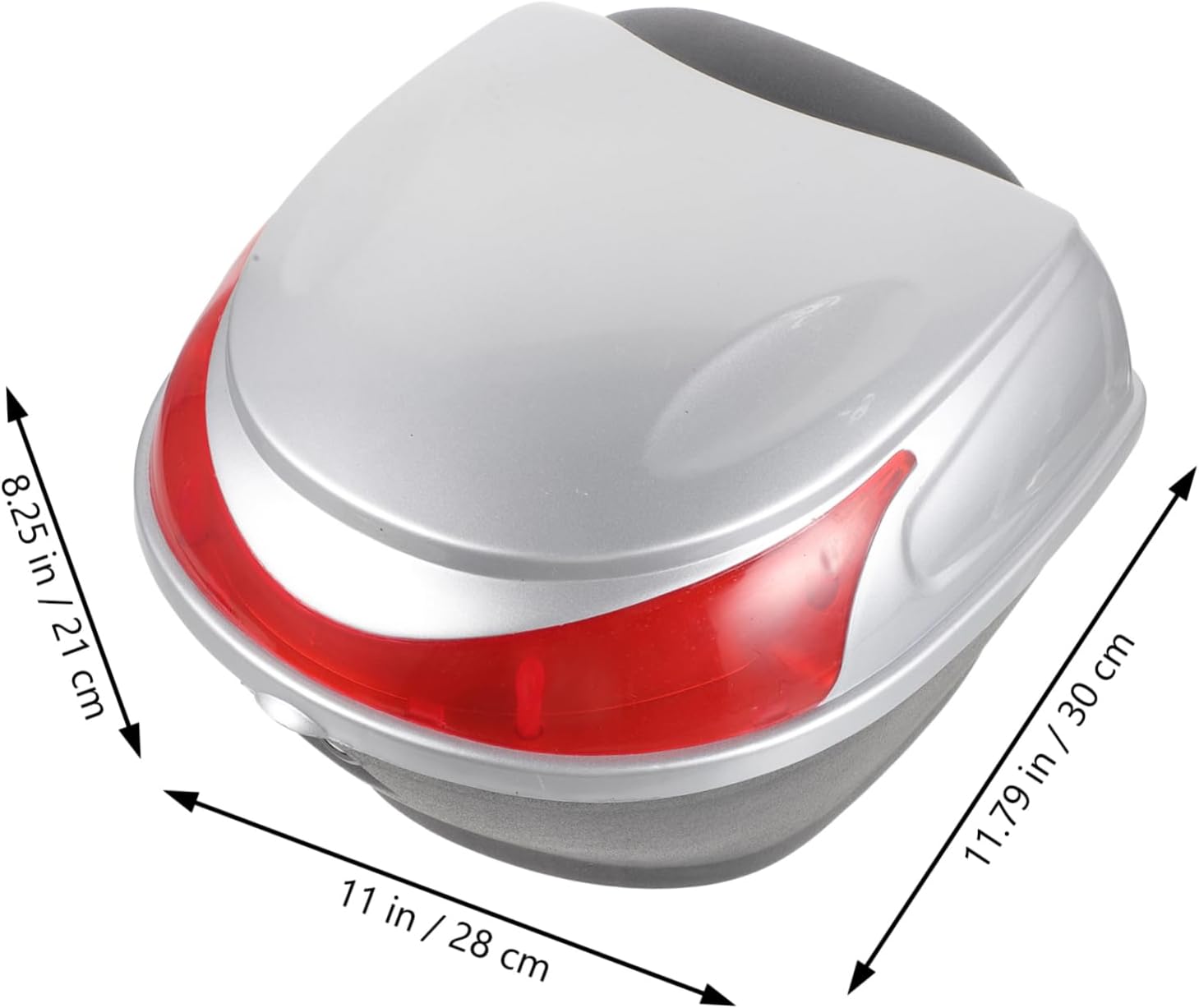 Cabilock Motorcycle Trunk Scooter Trunk Tail Box Motorbike Luggage Case Backrest Storage