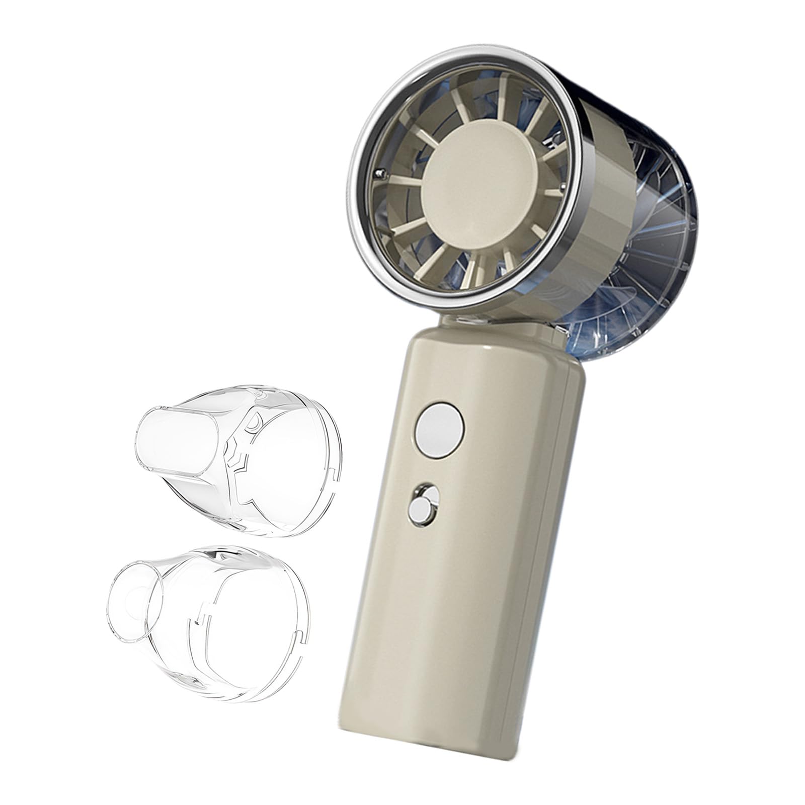 TAZIZI Portable Handheld Quiet Fan Rechargeable Powerful Fan Removal Tool for Outdoor Camping Traveling Rechargeable Cooling