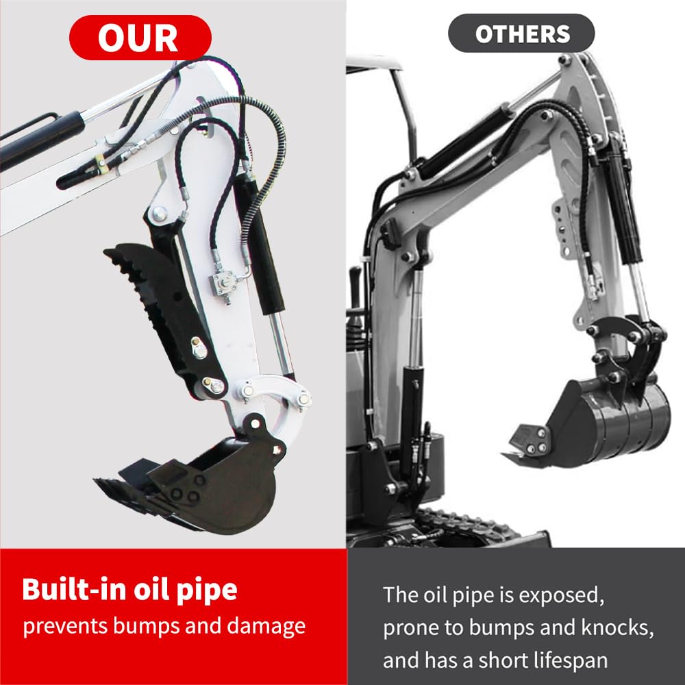 Amazon.com: ATTACHXPRO Mini Excavator for 1 Ton EPA Engine Small