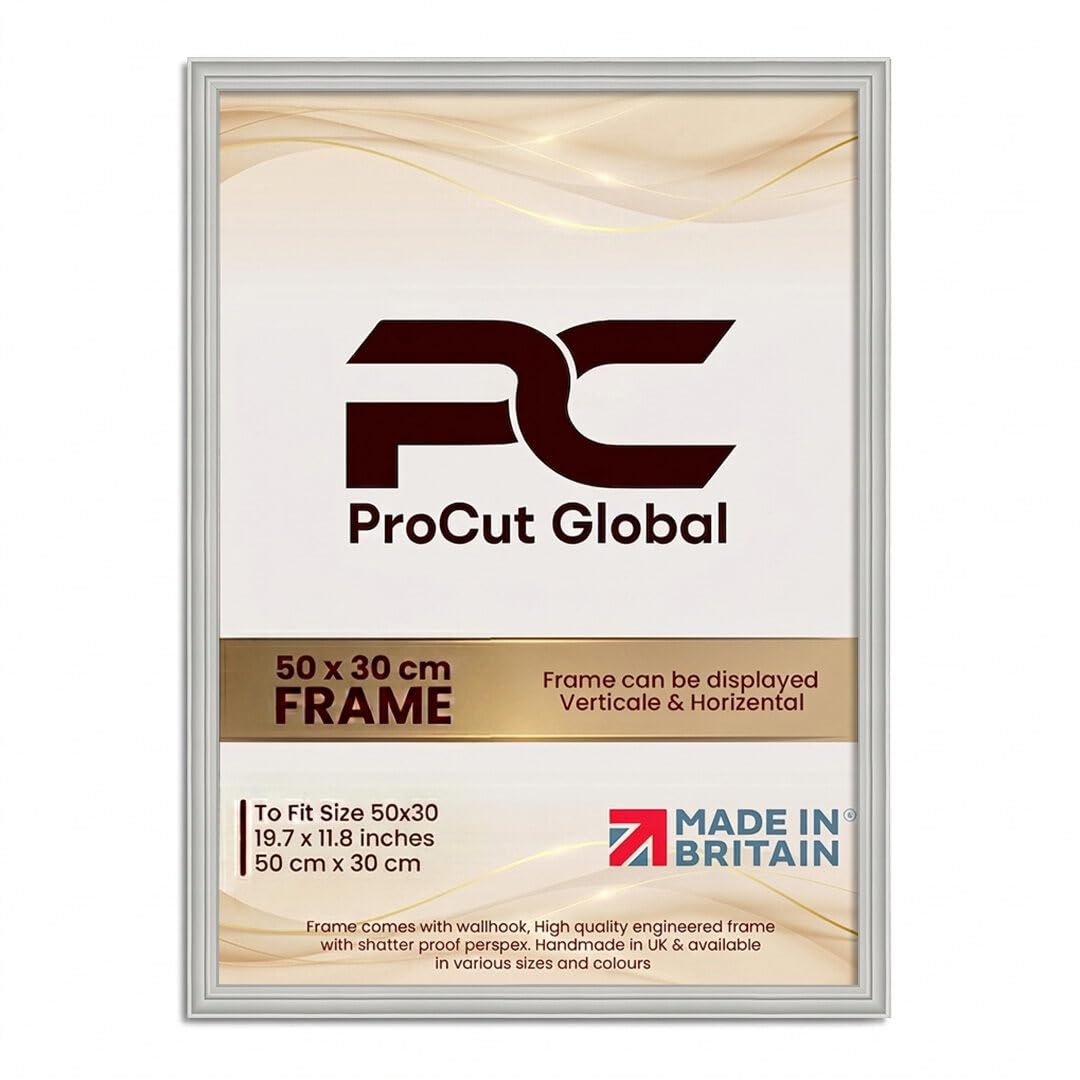 Procut Global Classic Light Grey Picture Frames For Photos - 50x30cm
