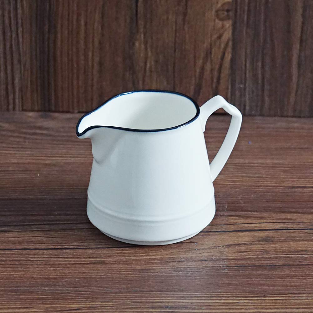 Amazon.co.jp: セラミック ミルクピッチャー 陶器 クリーマー ミルク