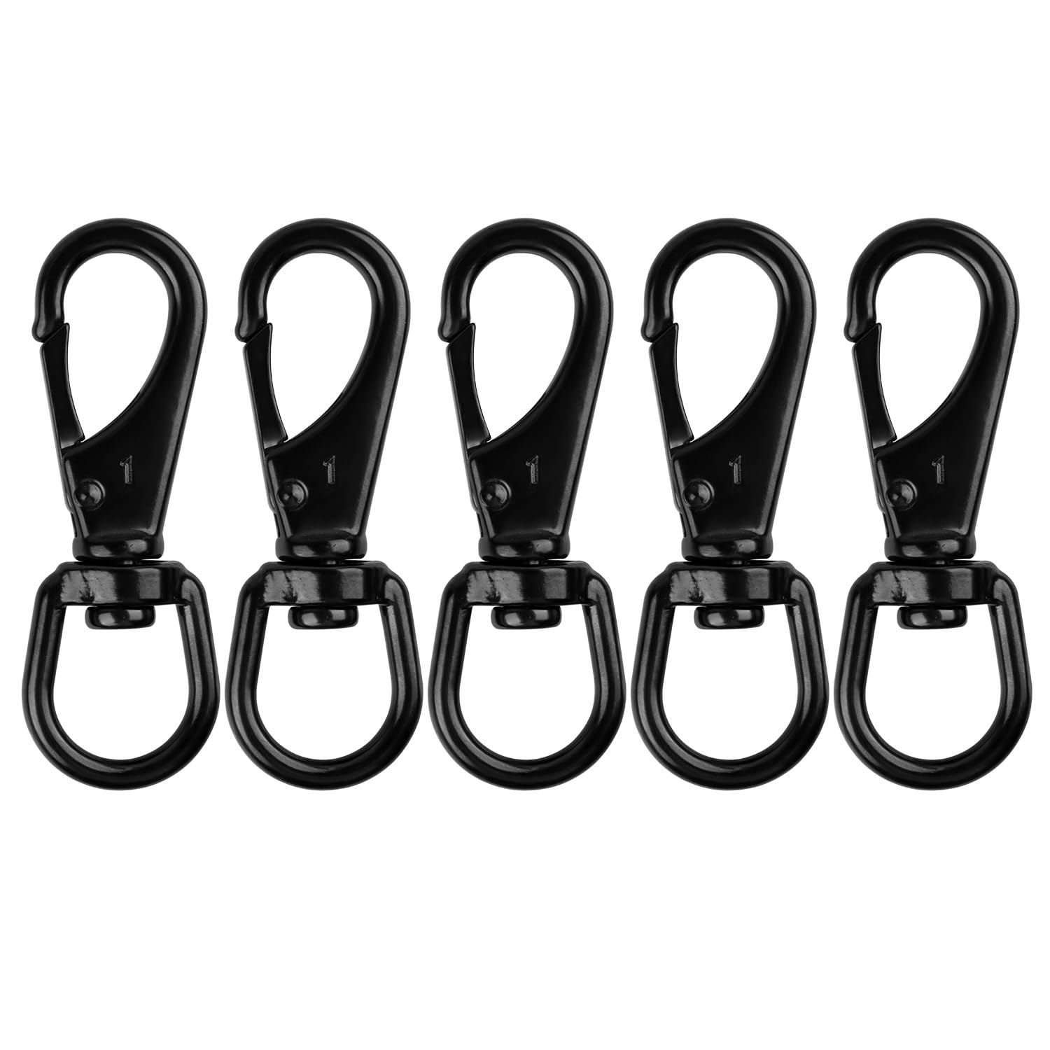 Mixiflor Stainless Steel Swivel Snap Hooks-5 Pack (3.5 Inch) Flag Clips for Flagpole Rope, Duty Diving Clips Spring Hooks for Bird Feeders, Pet Chains, Dog Tie-Out Cable, Keychains