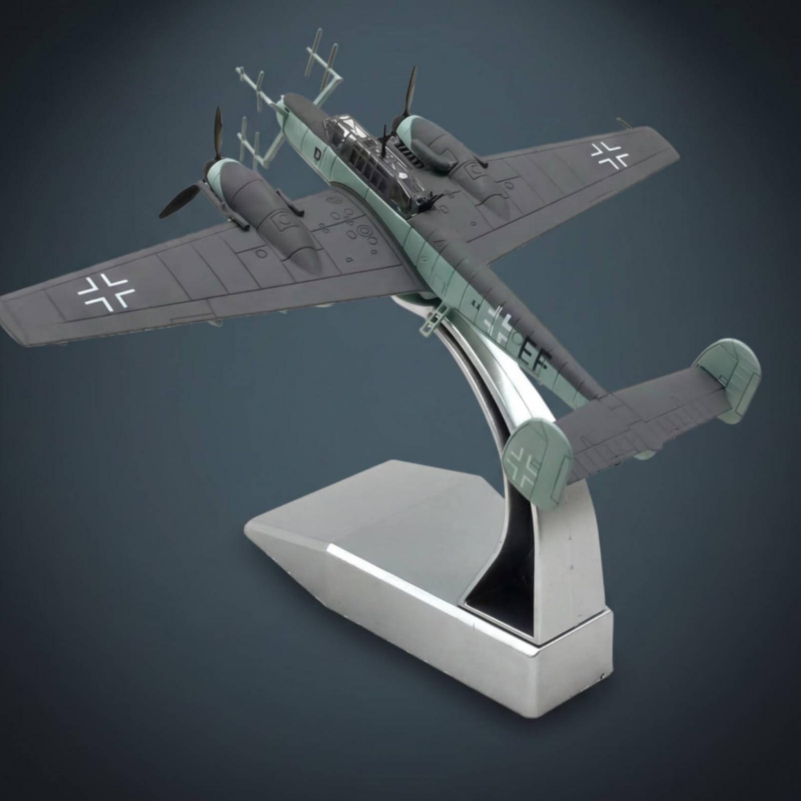 Modello Caccia Notturno tedesco110 Lega Lega Aereo Statico da Collezione Confezione Scatolata Modellino Aeronautico per Collezionisti