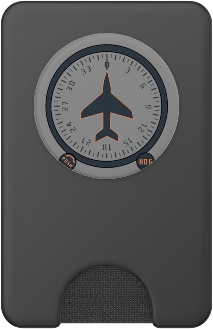 DG Directional Gyro Compass Flight Instrument Airplane Pilot PopSockets PopWallet for MagSafe