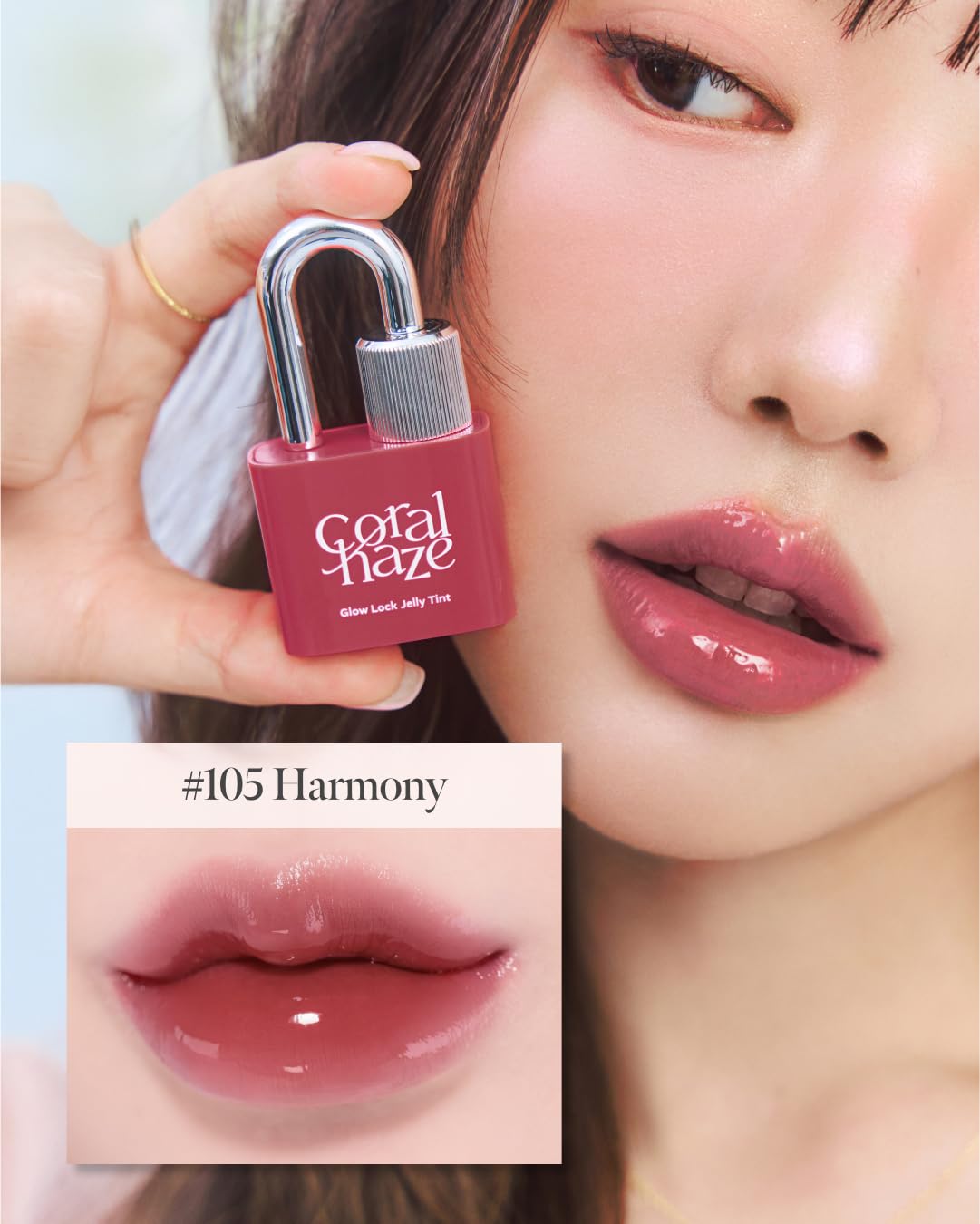 Amazon.com : CORALHAZE Glow Lock Jelly Tint 105 Harmony, Hydrating