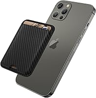 Vista 22 de Cartera magnética iLodn compatible con MagSafe para iPhone 17 16 15 14 13 12 Pro Max Air Plus, tarjetero Mag 3 Safe adhesivo para accesorios