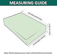Vista 7 de Fundas de cojín impermeables para sofá, funda de cojín elástica de piel sintética para sofá en forma de L, protector de muebles para sala de estar