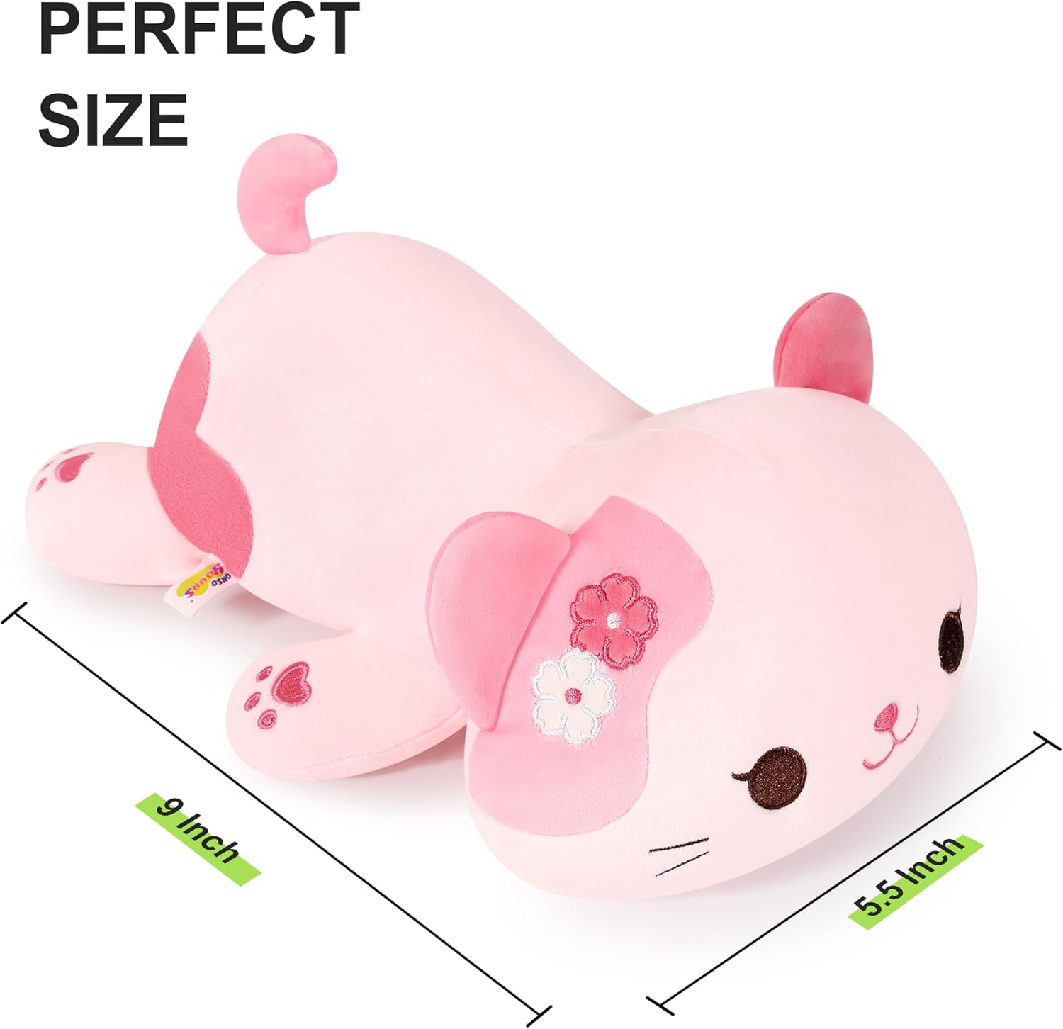 Onsoyours Original Sakura Cat Plush Cute Kitten Stuffed Animal Soft Little Pink Kawaii Kitty Plush Toy Gift for Kids & Adults (Sakura Cat, 9") - Image 2