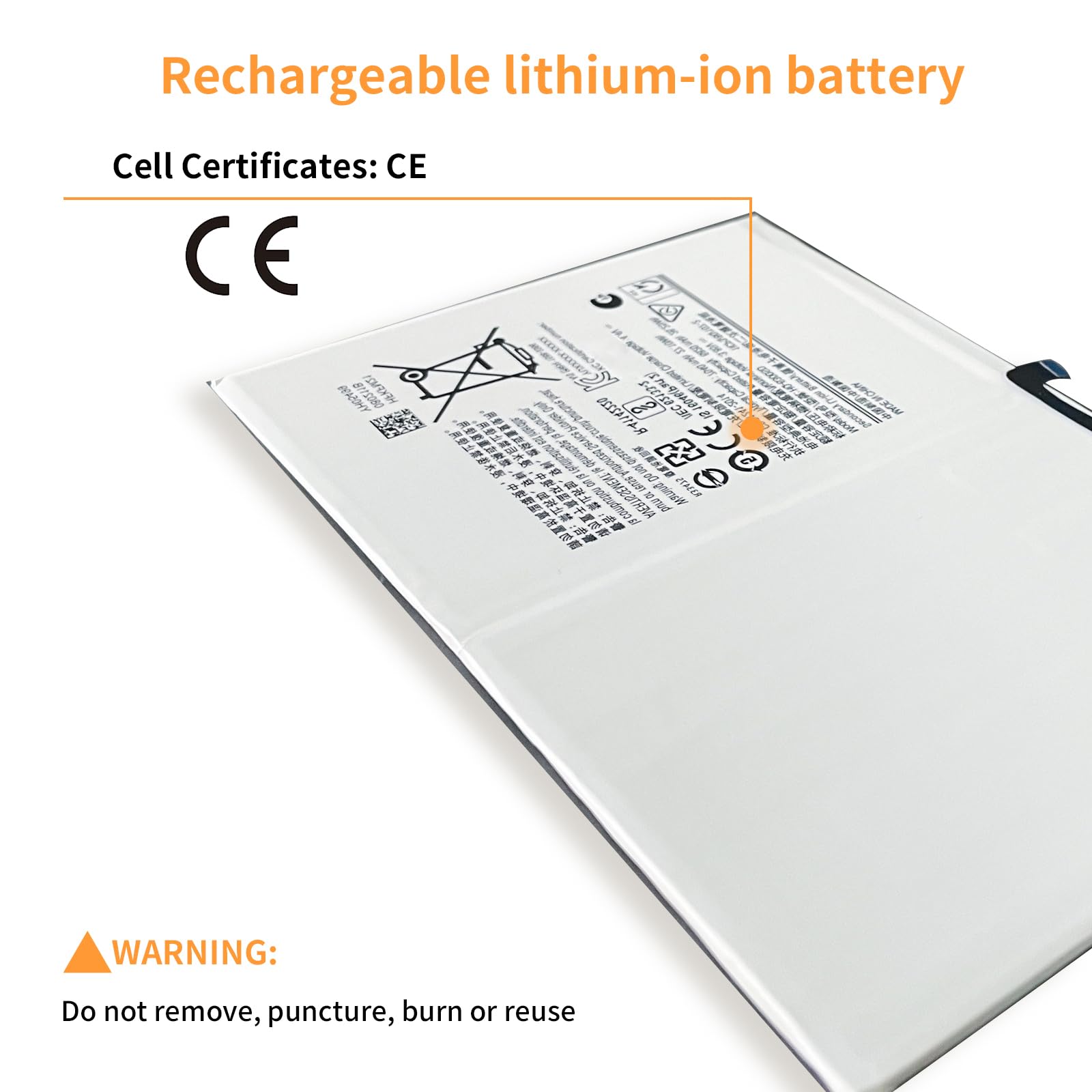 HQ-6300SD HQ-6300NA Batteria compatibile con Samsung Galaxy Tab A8 10.5 X200 X205 SM-X200 SM-X205+attrezzi (3.85V 26.25Wh 6820mAh) Tablet