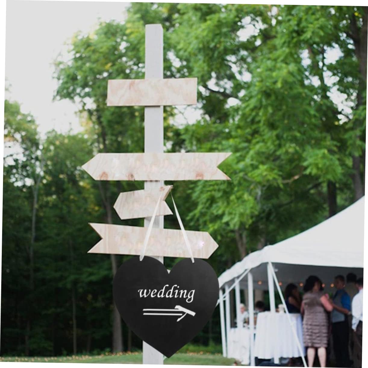 Heart Chalkboard Sign Decorative Hanging Blackboard Message Board Letters for Wedding Chalkboard Signs Tabletop