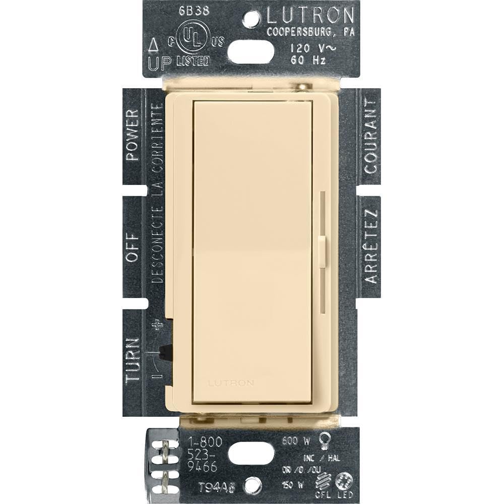 Lutron Diva LED+ Dimmer Switch, Paddle Dimmer, Single Pole/3-way
