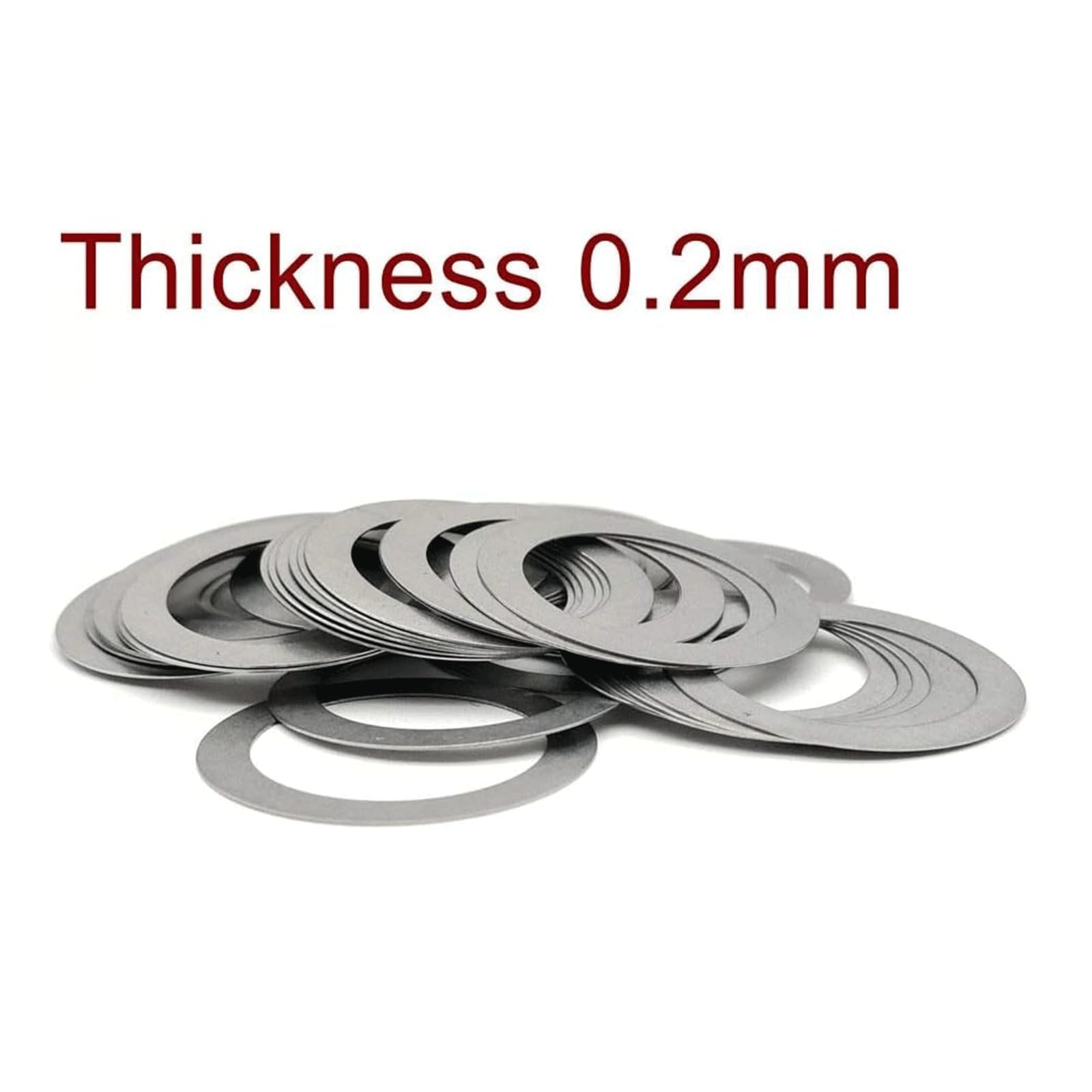 BKEKM Rondelle Piatte Spessore Acciaio Inossidabile 0,2 mm Guarnizione Ultra Sottile M3-m50 Spessore Sottile Sus304 Guarnizione Piatta Dura 100 Pezzi / 50 Pezzi