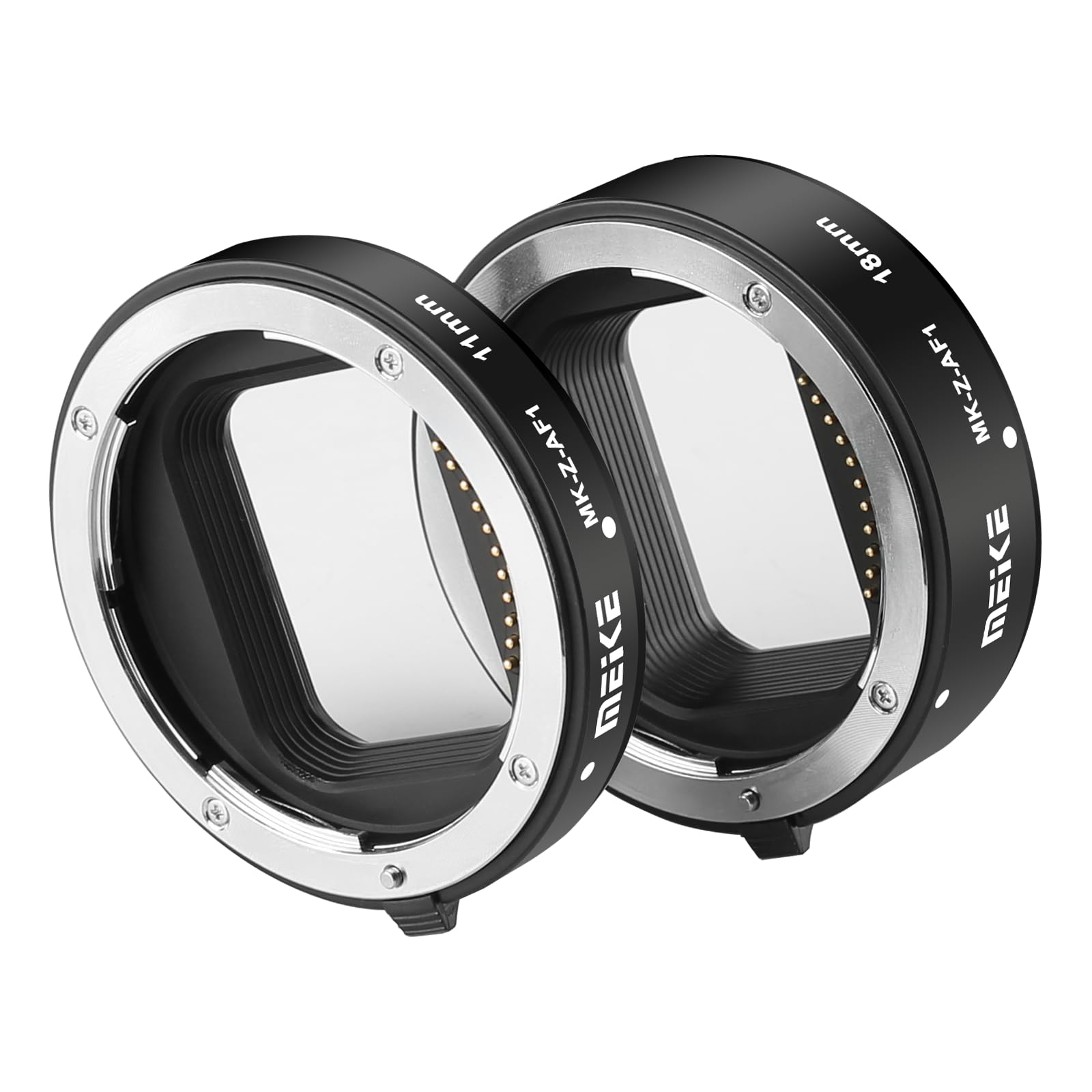 Meike MK-Z-AF1 Metall-Autofokus-Makro-Erweiterungsringadapter (11 mm + 18 mm) für Nikon-Z5-, Z6-, Z7- und Z50-Kameras