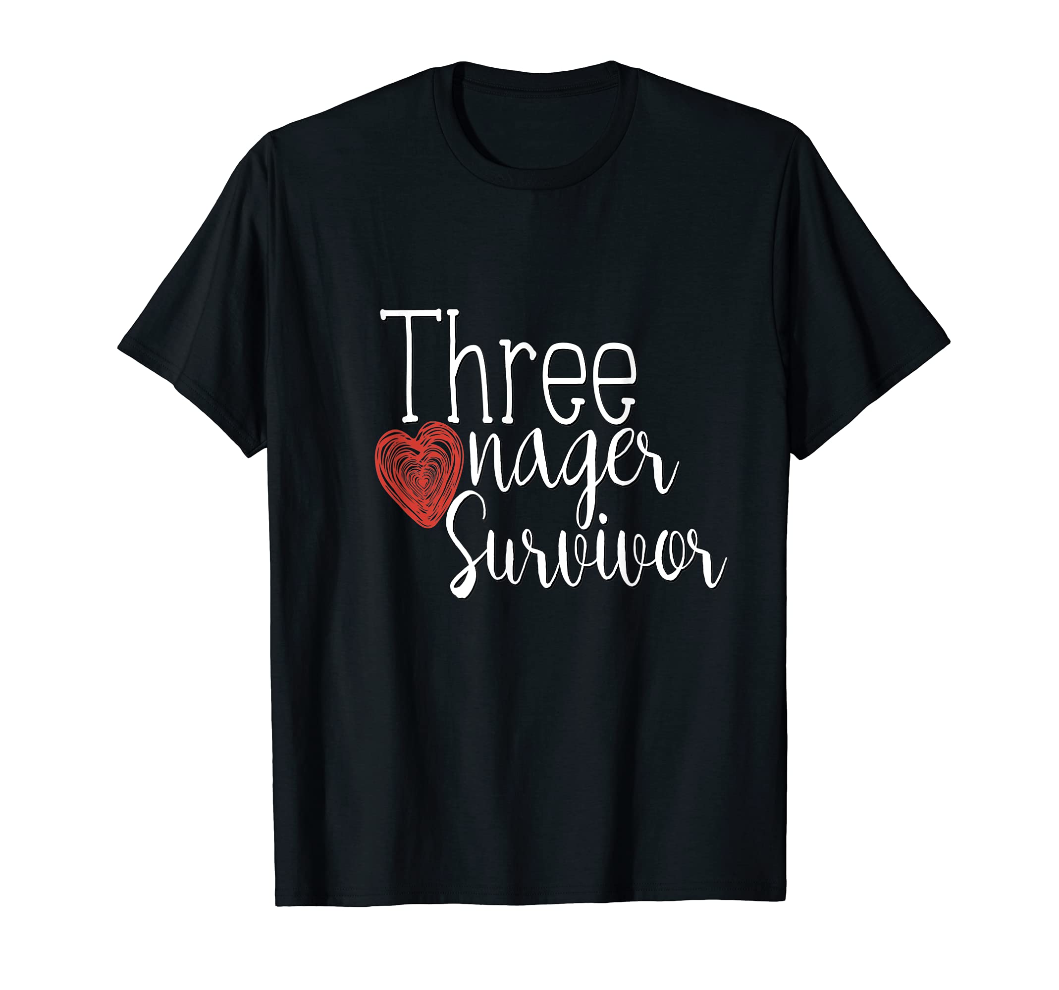 Threenager Survivor Shirt Three Nager Mom Dad Son Daughter T-Shirt