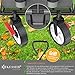 KESSER® Bollerwagen faltbar mit Dach Handwagen Transportkarre Gerätewagen klappbar mit 360° drehbare Vorder-Räder, Vorderrad-Bremse & Vollgummi-Reifen inkl. XXL Außen-Tasche, 2 Netztaschen & Abdeckung