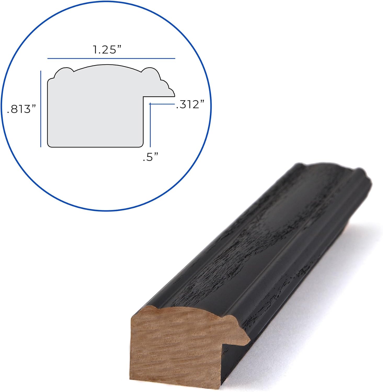 12x15 Black Stained Solid Red Oak Picture Frame 9 61RN8HIIyQL. AC SL1500