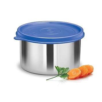 Steel Pro 500 Stainless Steel Container, 500 ml, Blue | Tiffin | Leak & Rust Proof | Food Grade