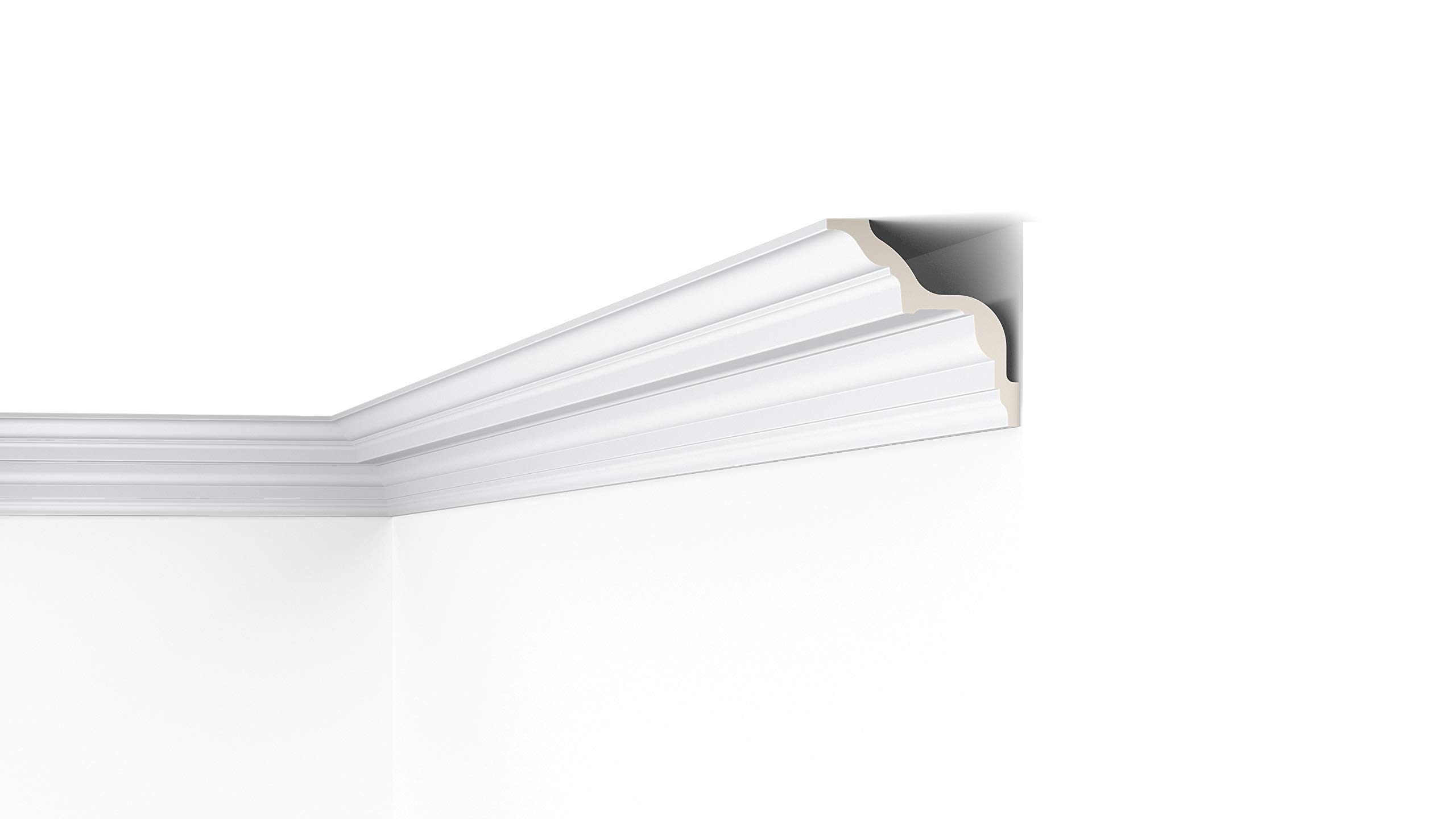 Moulure de plafond Z24 ARSTYL NMC en polyuréthane de 2 mètres pour décoration intérieure