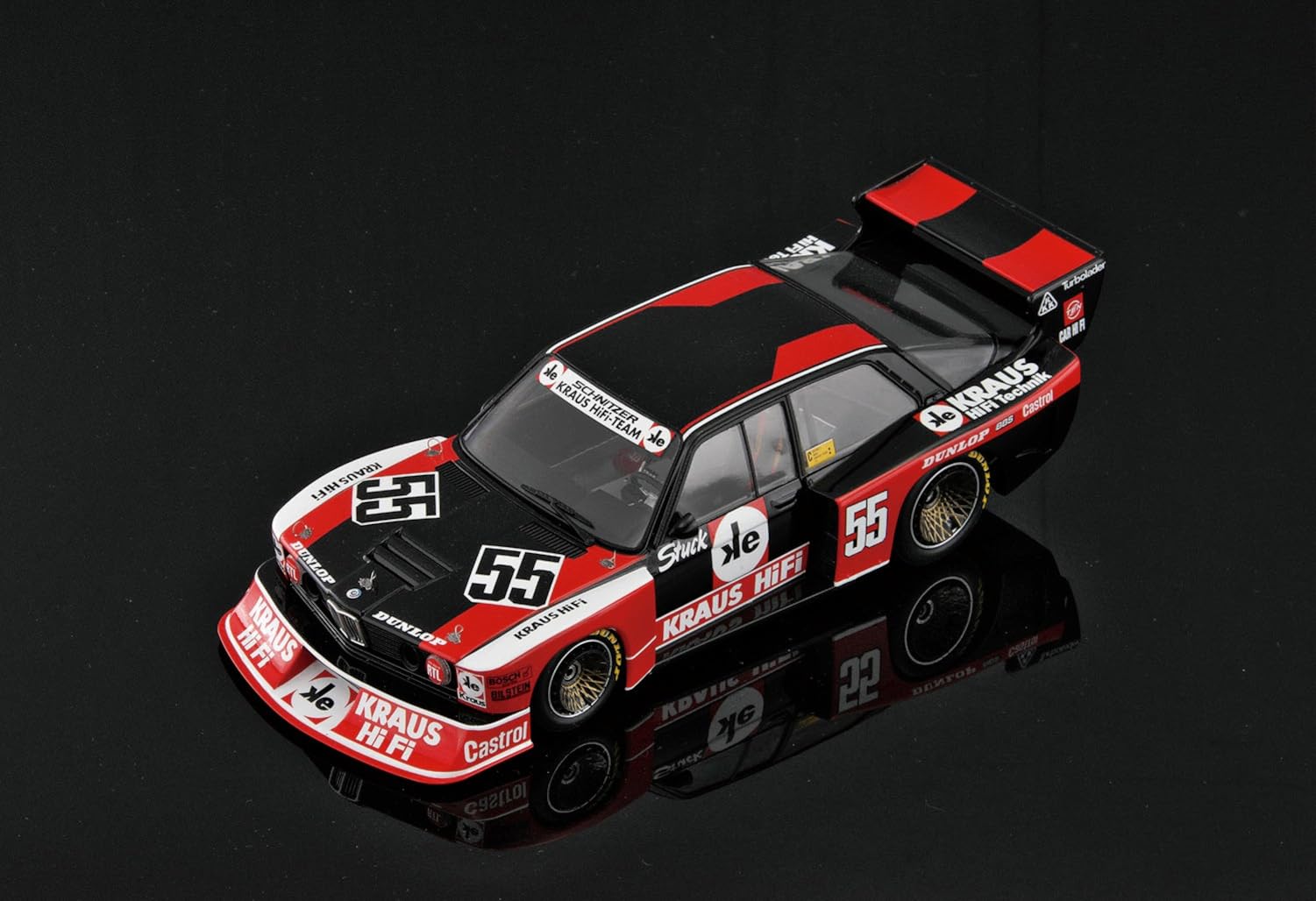 PLATZ) PLATZ/BEEMAX 1/24 BMW 320 E21 Turbo Gr.5 1980 DRM Zolder Westfalen Cup Winner Kunststoff Modell BX24028 (Automobil)