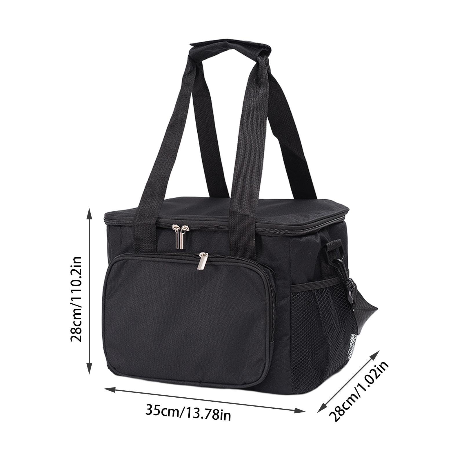 Bolsa de Almuerzo de Camping, Bolsa térmica al Aire Libre - Bolsas aisladas con Correa para el Hombro | Bolsa térmica Extra Grande, Bolsa de Suministros de Picnic, Nevera portátil, Resistente para b