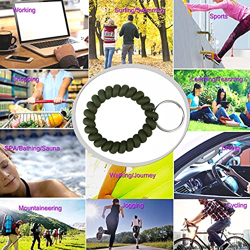 Image of BIHRTC Wrist Key Chain Spring Flexible Spiral Wrist Coil Sauna Keychain