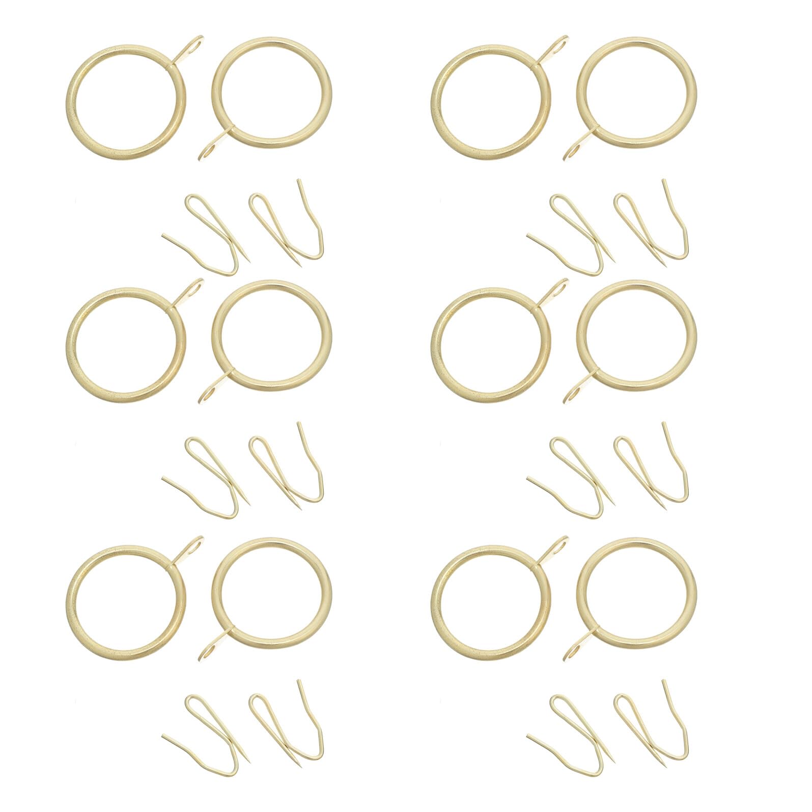 ULTECHNOVO 100sets Ganci per Tend Doccia in Metallo con Occhielli Anelli per Tende e Spille per Tende in Metallo per Appendere Tend Doccia Finestra