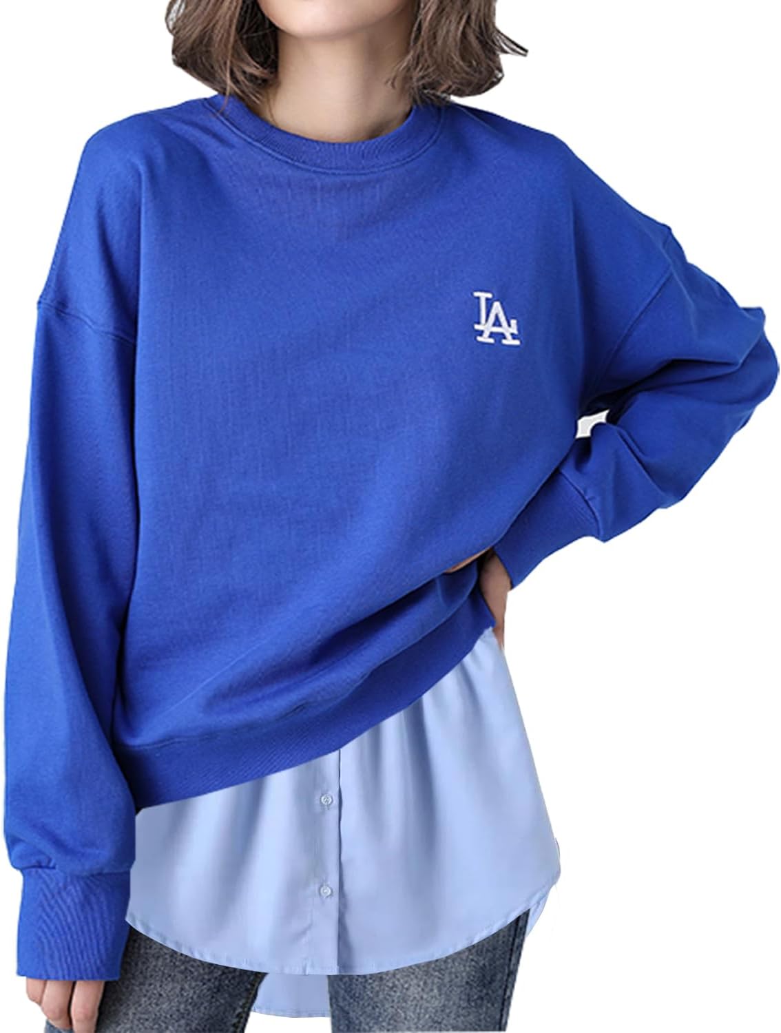 OBBUE Women's Mini Adjustable Shirt Extender Removable Layering Half Length Underskirt with Buttons - Image 4