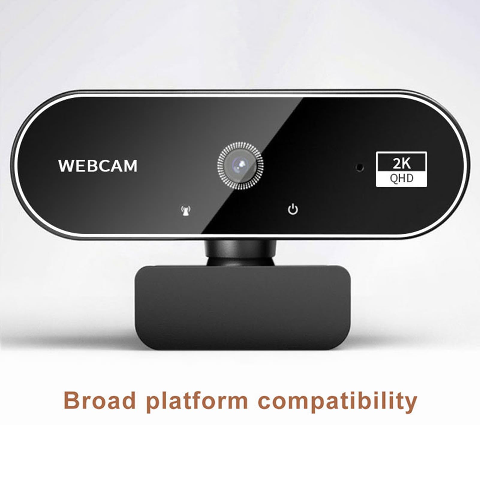 Webcam 4k per PC, webcam wireless 4k HD, telecamera monitor ad alta definizione, chiamate e riunioni aziendali, compatibile con laptop e desktop, streaming di giochi, videoconferenza, compatibile con