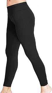girls plain black leggings