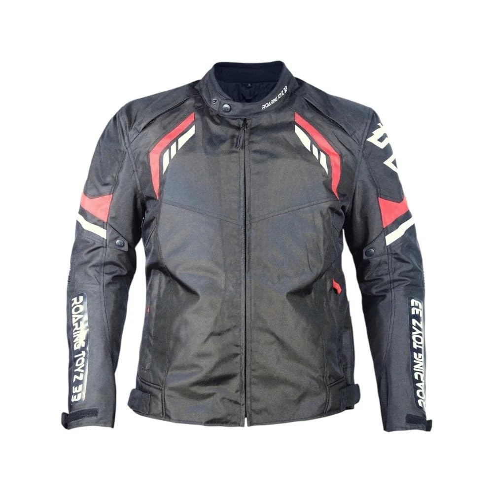 ROARING TOYZ 33 Unisex Drigger Black, White & Red Riding Jacket