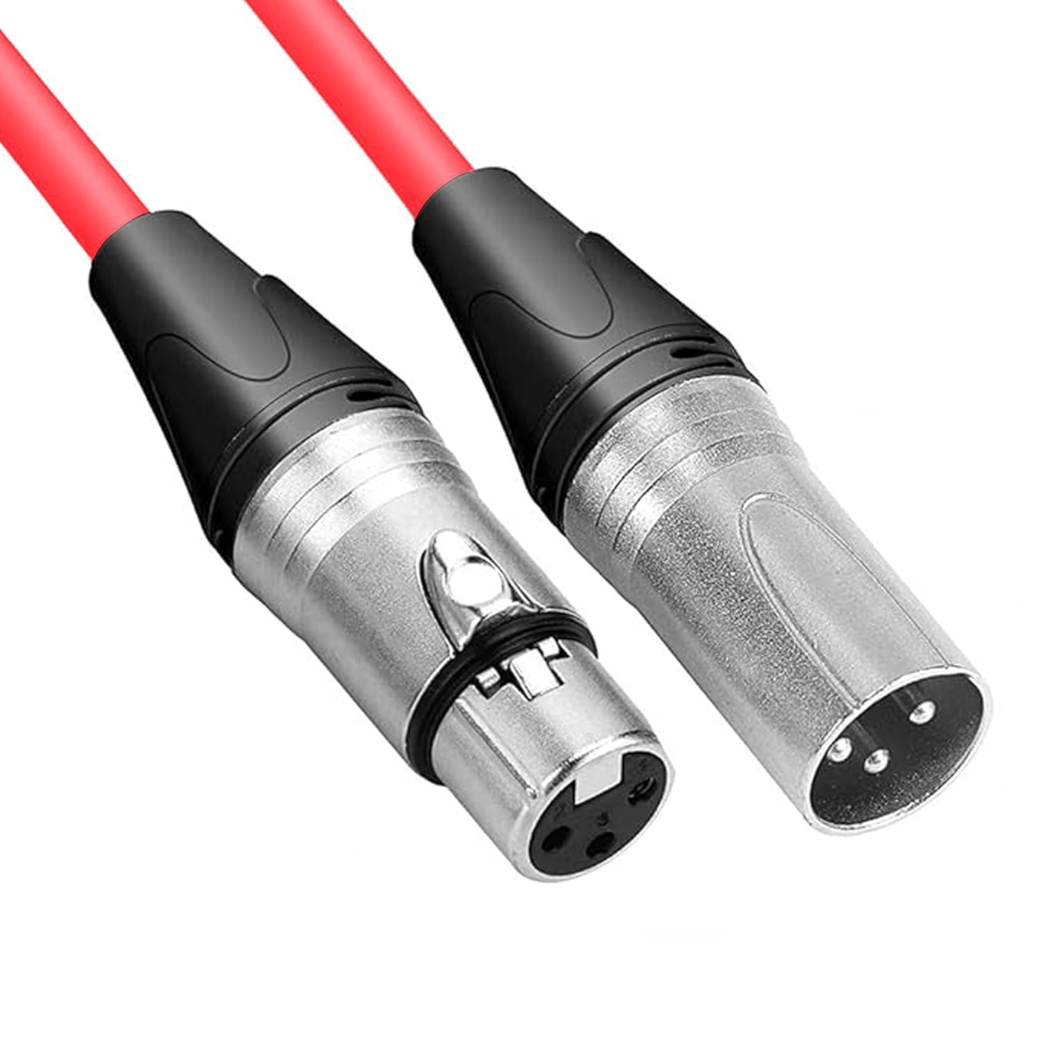 MX xlr male to female microphone cable wire 3 pin mic cable microphone cord wire mic cable 5 meter for Guitar Audio Speaker Cable Multicolor (Xlr Male to Female Cable(Multicolor), 1.5 MTR)