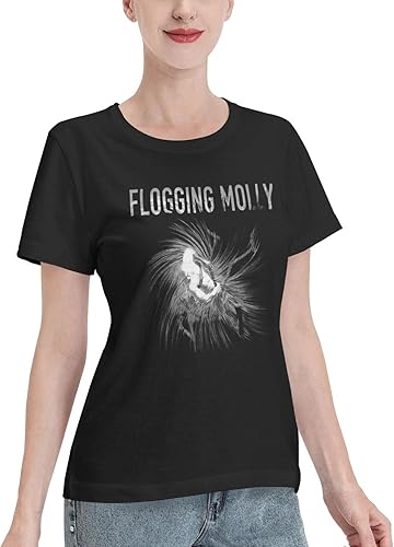 Vista 3 de Womens Cotton T-Shirt Crewneck Cycling Short Sleeve Full Season Shirts